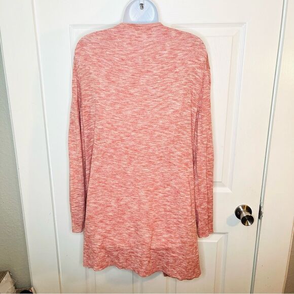 Madewell Long Sleeve Summer Ryder Waterfall Open Cardigan Sweater Marled Rose M - Picture 8 of 11